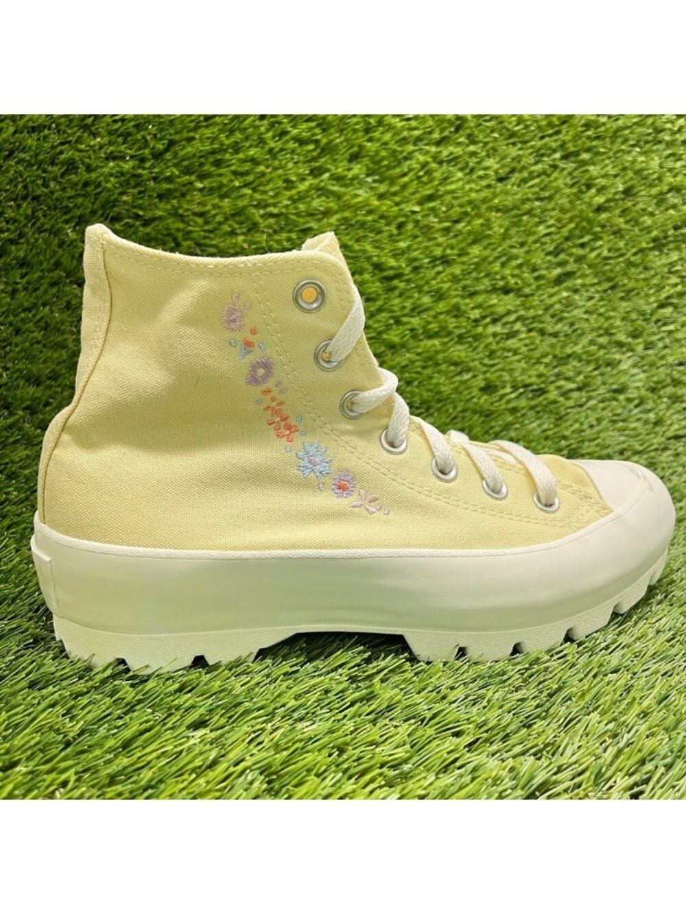 Converse Chuck Taylor All Star Hi Womens Size 7.5 Yellow Athletic Shoes Sneakers